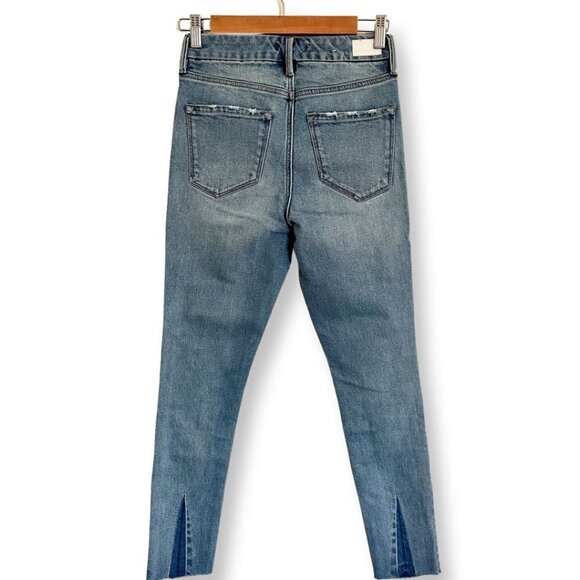 Dear John Denim Olivia Super High Rise Skinny Jeans Metropolitan Size 25 Raw Hem - Picture 2 of 10